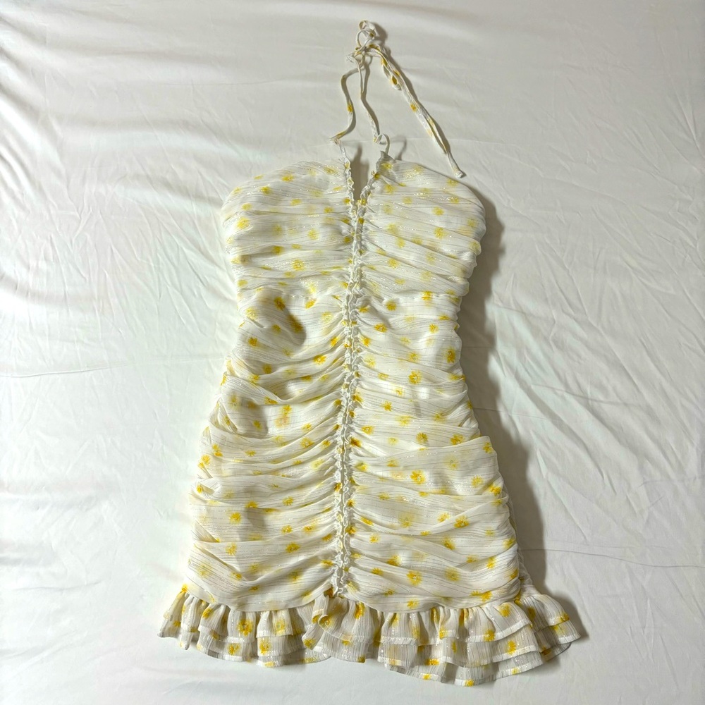 F21 Halter Dress with Flowers